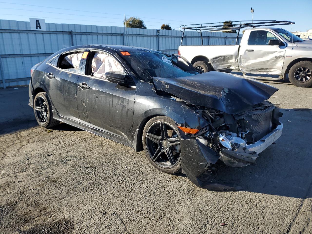 2020 Honda Civic VIN SHHFK7H47LU211401 Copart auction photo, all over damage thumbnail 4
