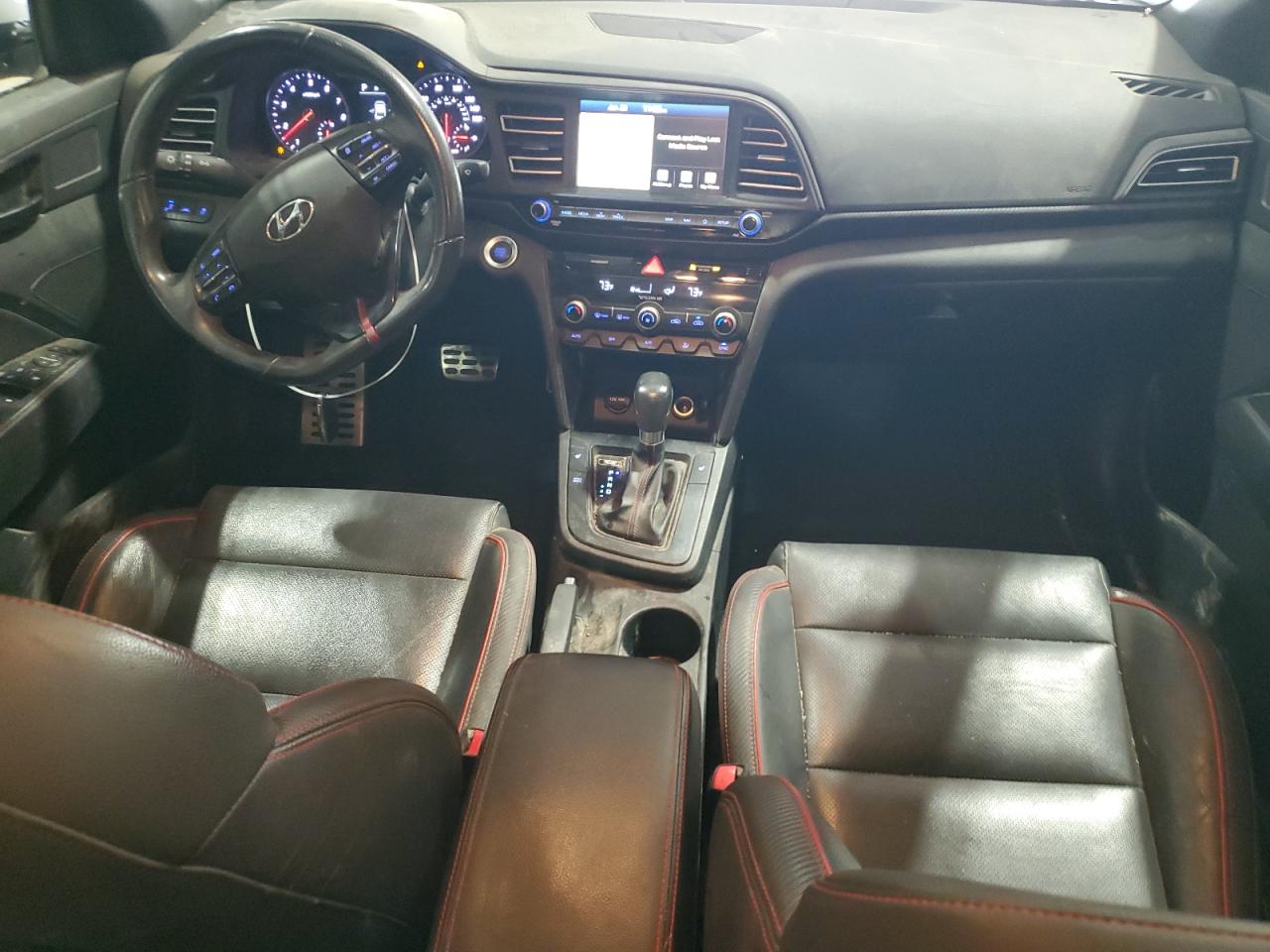 2019 Hyundai Elantra VIN KMHD04LB9KU819733 Copart auction photo, all over damage thumbnail 8
