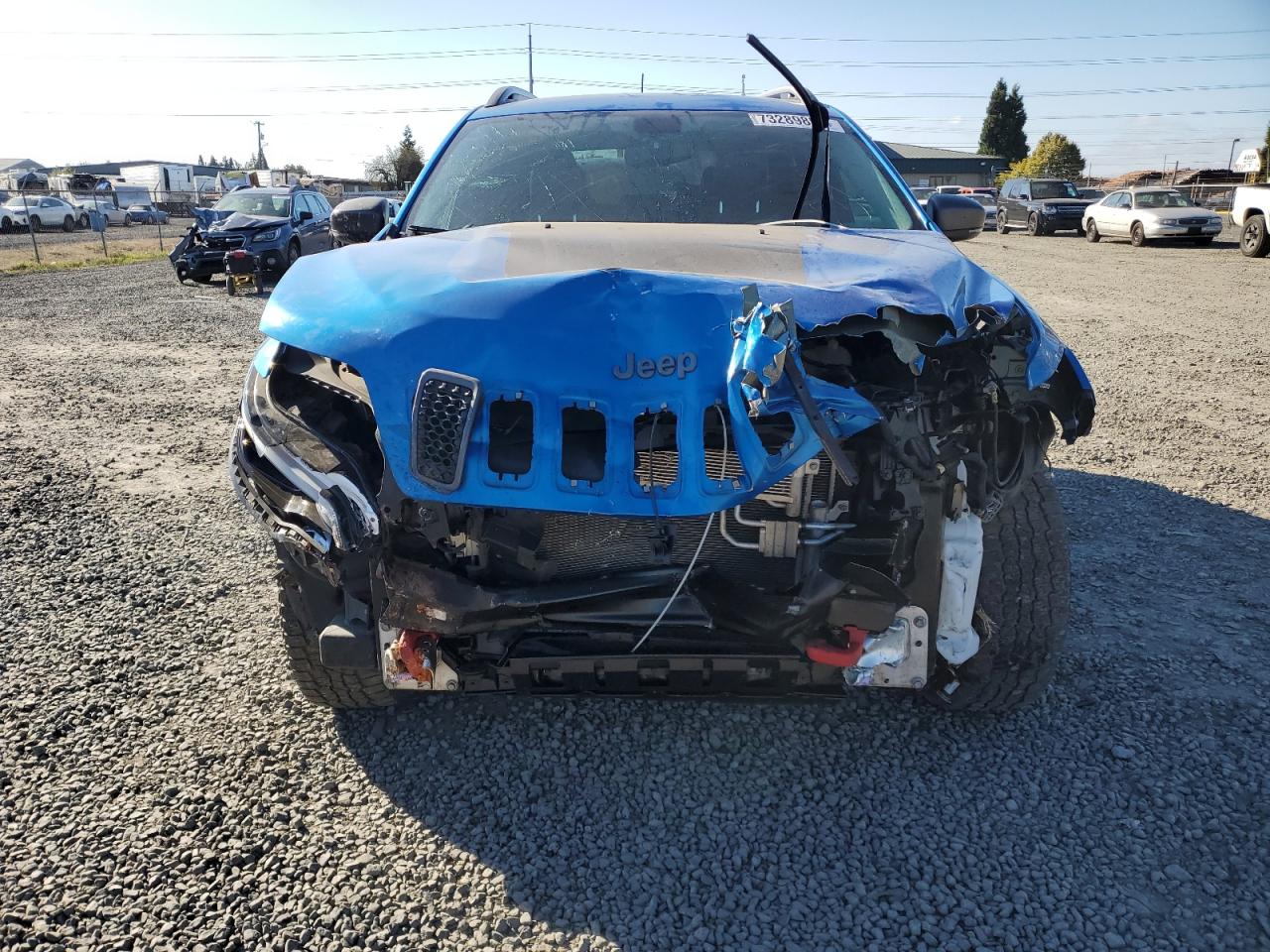 2019 Jeep Cherokee VIN 1C4PJMBXXKD392025 Copart auction photo, front end / rear end damage thumbnail 5