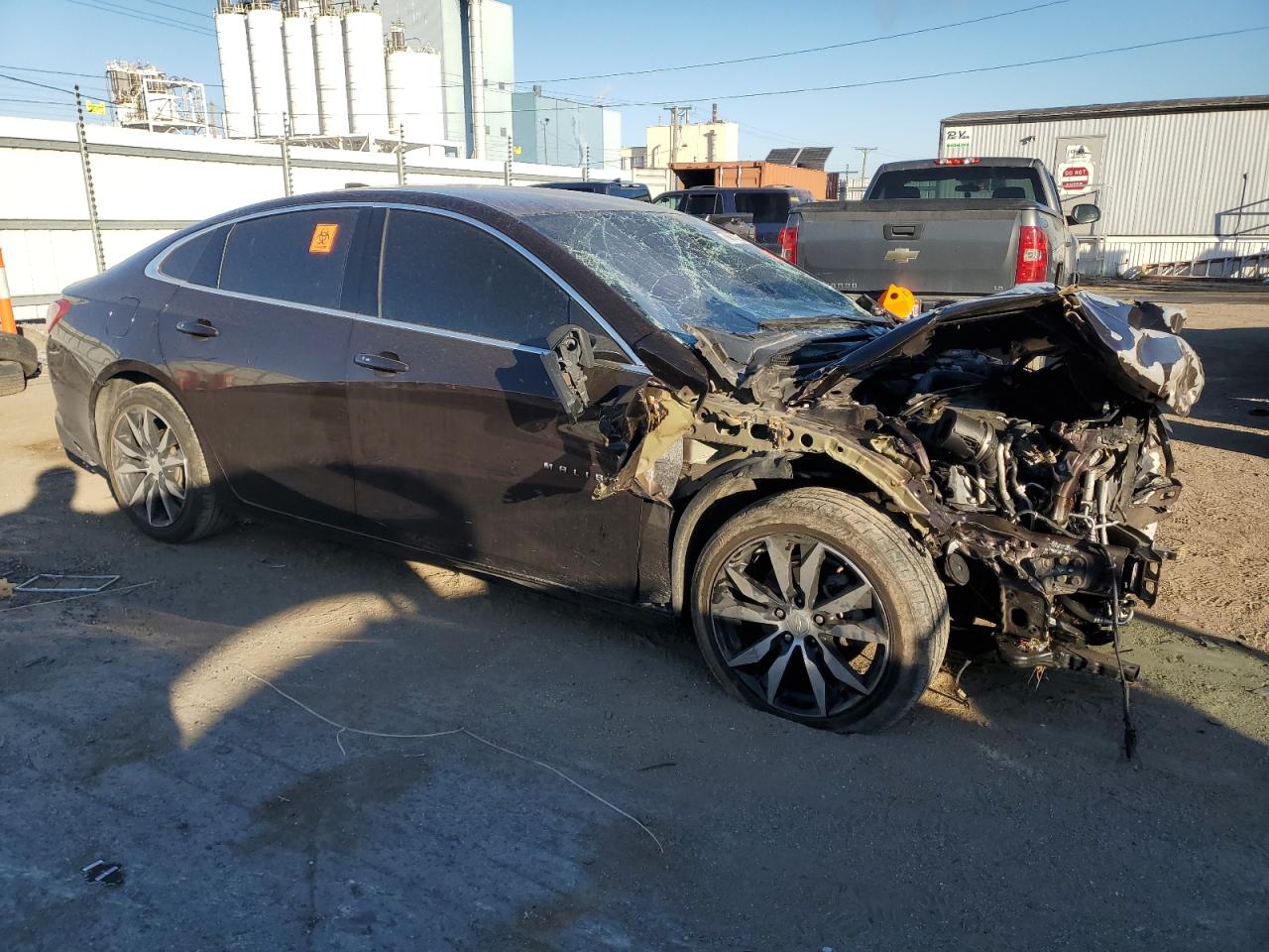 2021 Chevrolet Malibu VIN 1G1ZD5ST8MF018497 Copart auction photo, front end damage thumbnail 4