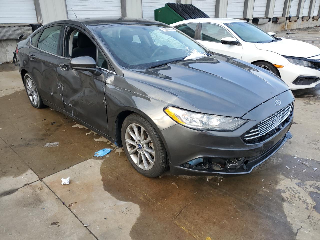 2017 Ford Fusion VIN 3FA6P0HD7HR392537 Copart auction photo, frame damage / side damage thumbnail 4