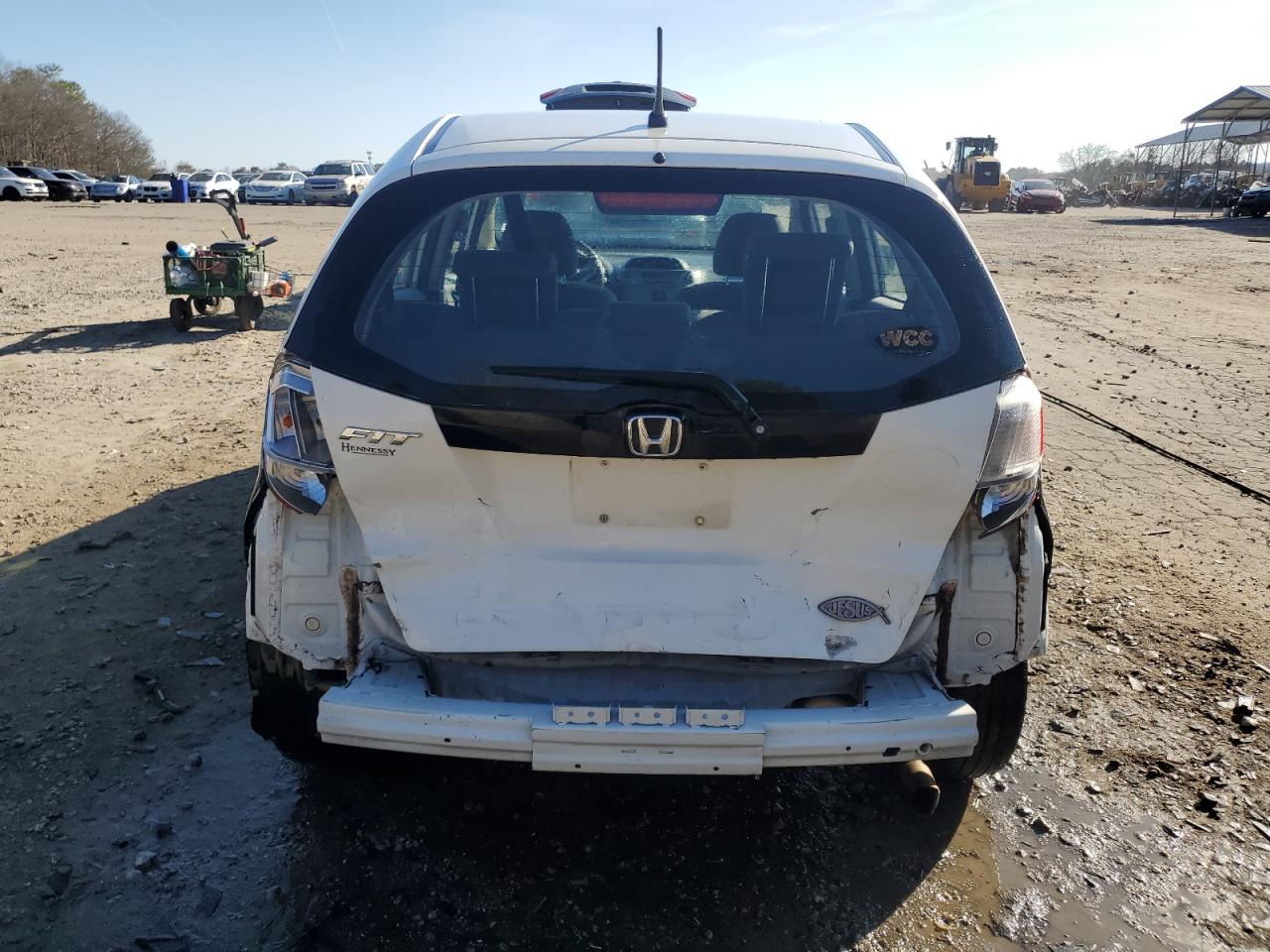 2012 Honda Fit VIN JHMGE8H30CC023809 Copart auction photo, rear end damage thumbnail 6