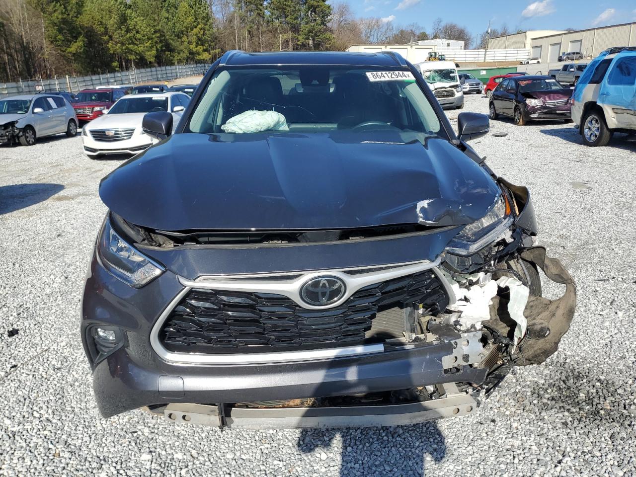 2020 Toyota Highlander VIN 5TDHZRBH1LS049760 Copart auction photo, all over damage thumbnail 5
