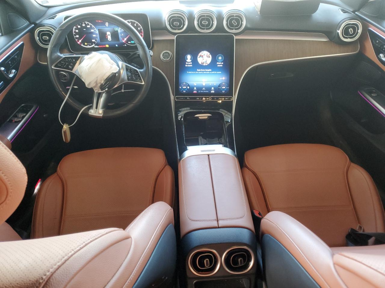 2022 Mercedes-Benz C-klasse VIN W1KAF4GB1NR055289 Copart auction photo, front end / mechanical damage thumbnail 8