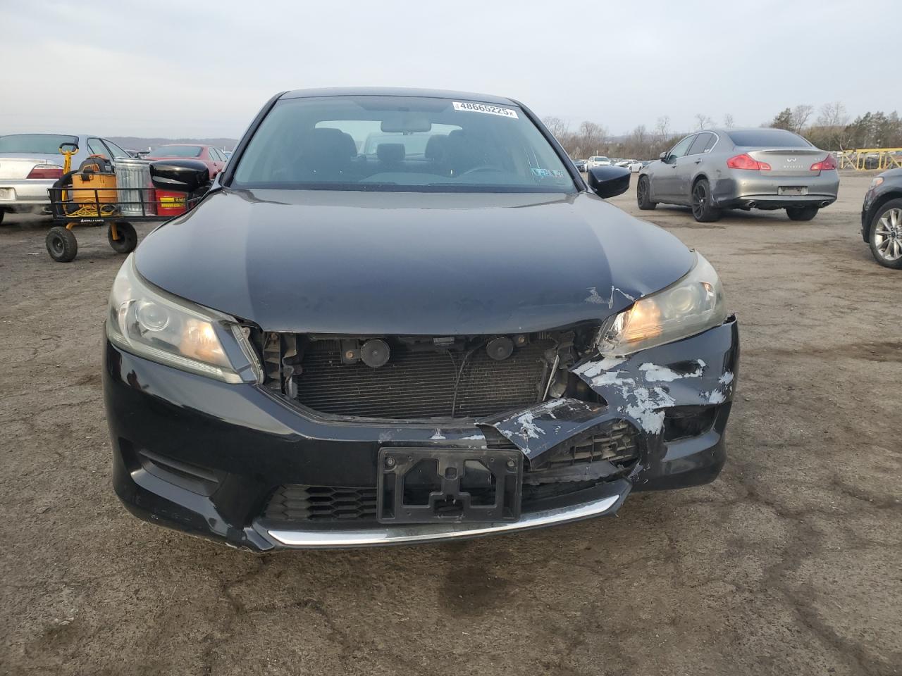 2014 Honda Accord VIN 1HGCR2F3XEA266516 Copart auction photo, rear end / front end damage thumbnail 5