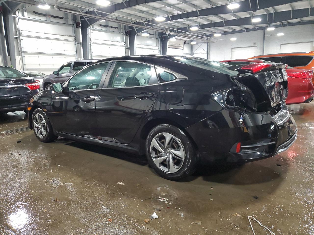 2019 Honda Civic VIN 2HGFC2F67KH555732 Copart auction photo, rear end / front end damage thumbnail 2