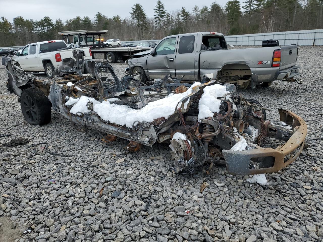 2020 Ford F-150 VIN 1FTEW1E55LFB26435 Copart auction photo, burn damage thumbnail 4
