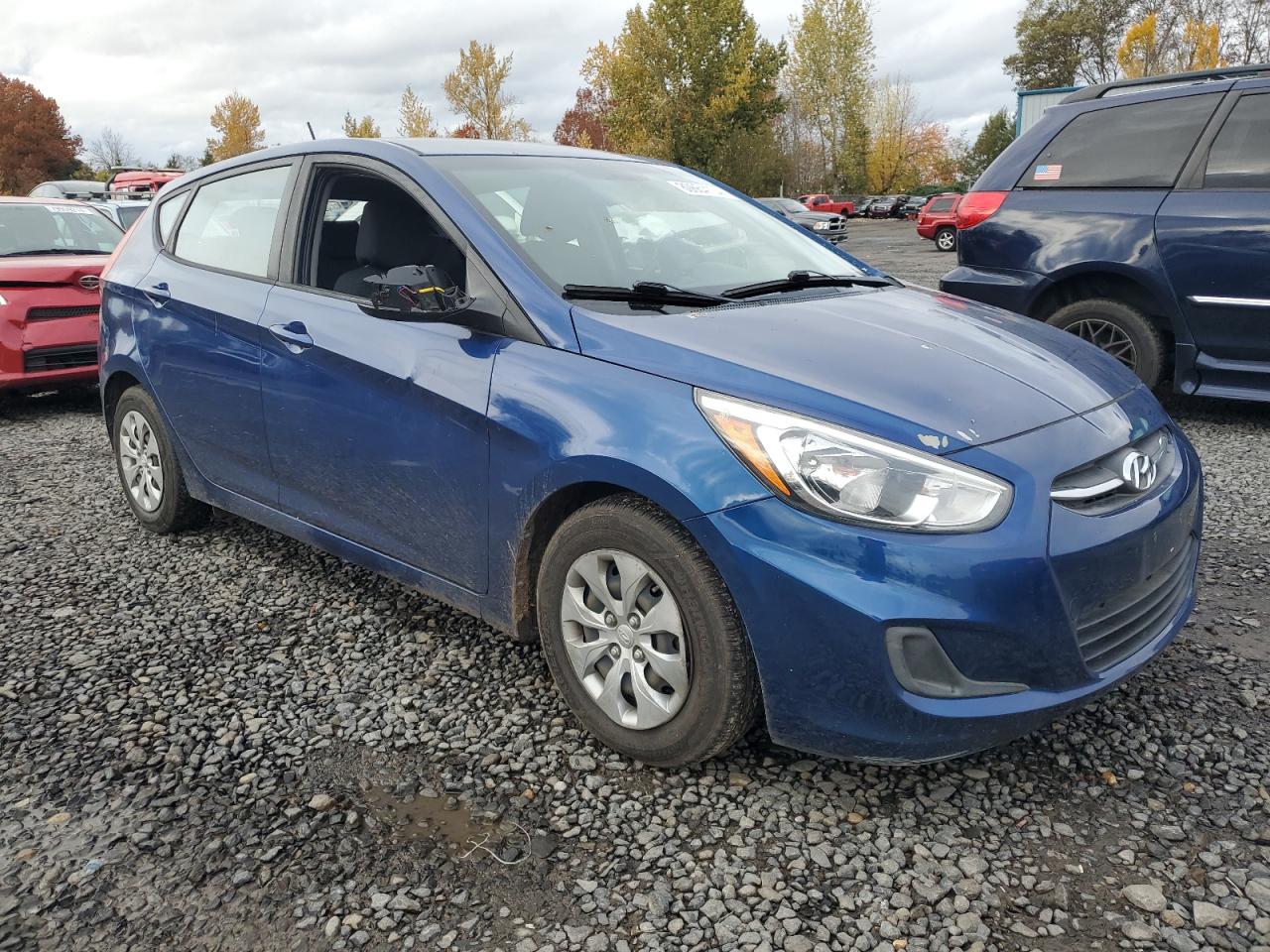 2017 Hyundai Accent VIN KMHCT5AE8HU311638 Copart auction photo, vandalism / side damage thumbnail 4