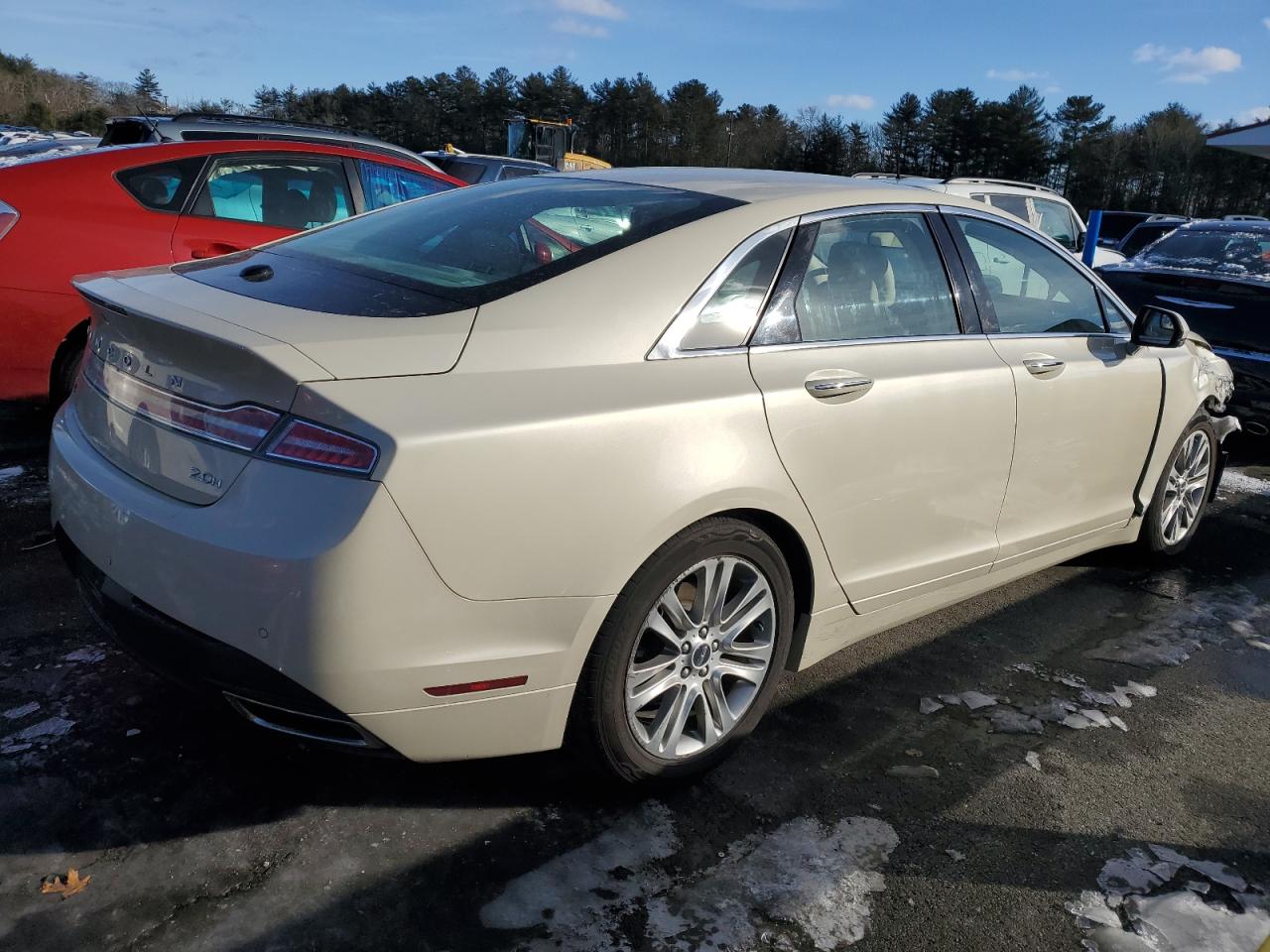 2014 Lincoln MKZ VIN 3LN6L2LU3ER824279 Copart auction photo, front end / minor dent/scratches damage thumbnail 3
