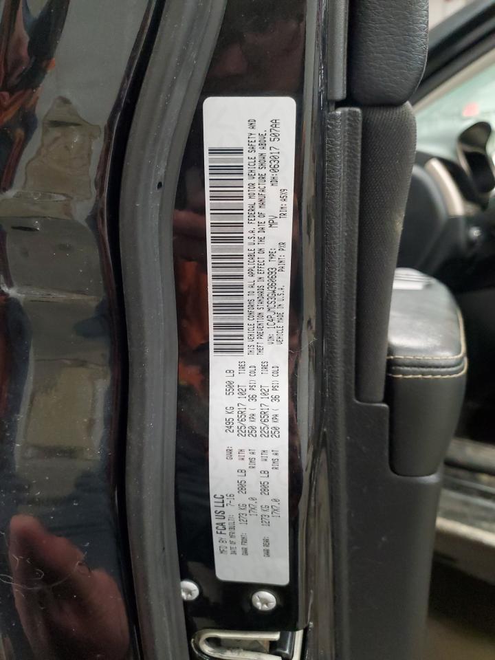 2016 Jeep Grand Cherokee VIN 1C4PJMCS3GW360693 Copart auction photo, front end damage thumbnail 15