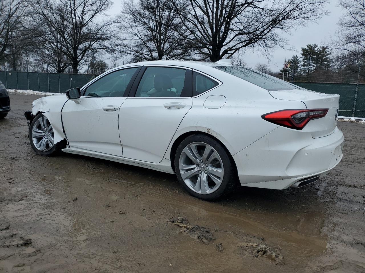 2021 Acura TLX VIN 19UUB5F41MA009701 Copart auction photo, front end / undercarriage damage thumbnail 2