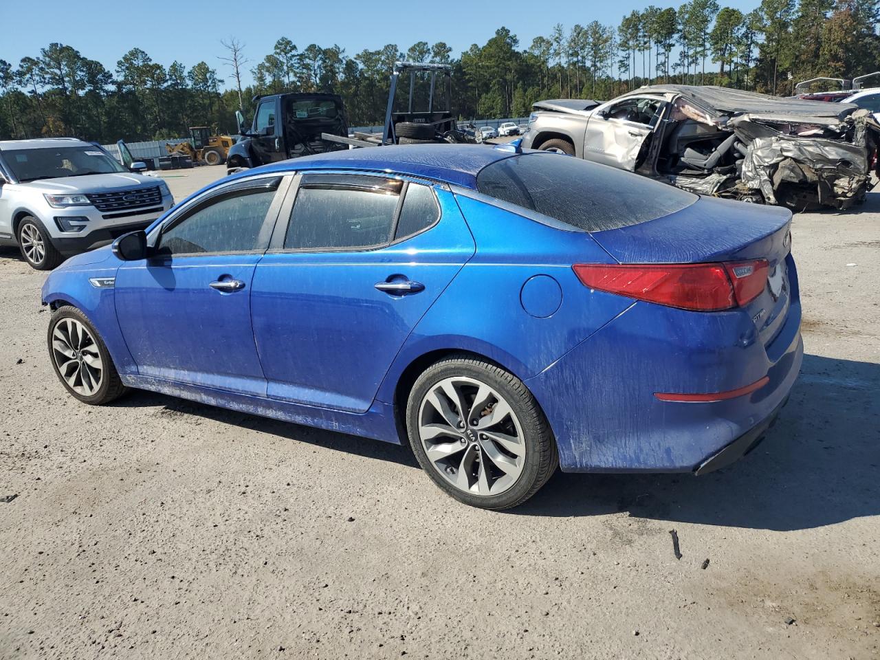 2015 KIA Optima VIN 5XXGR4A65FG419547 Copart auction photo, all over damage thumbnail 2