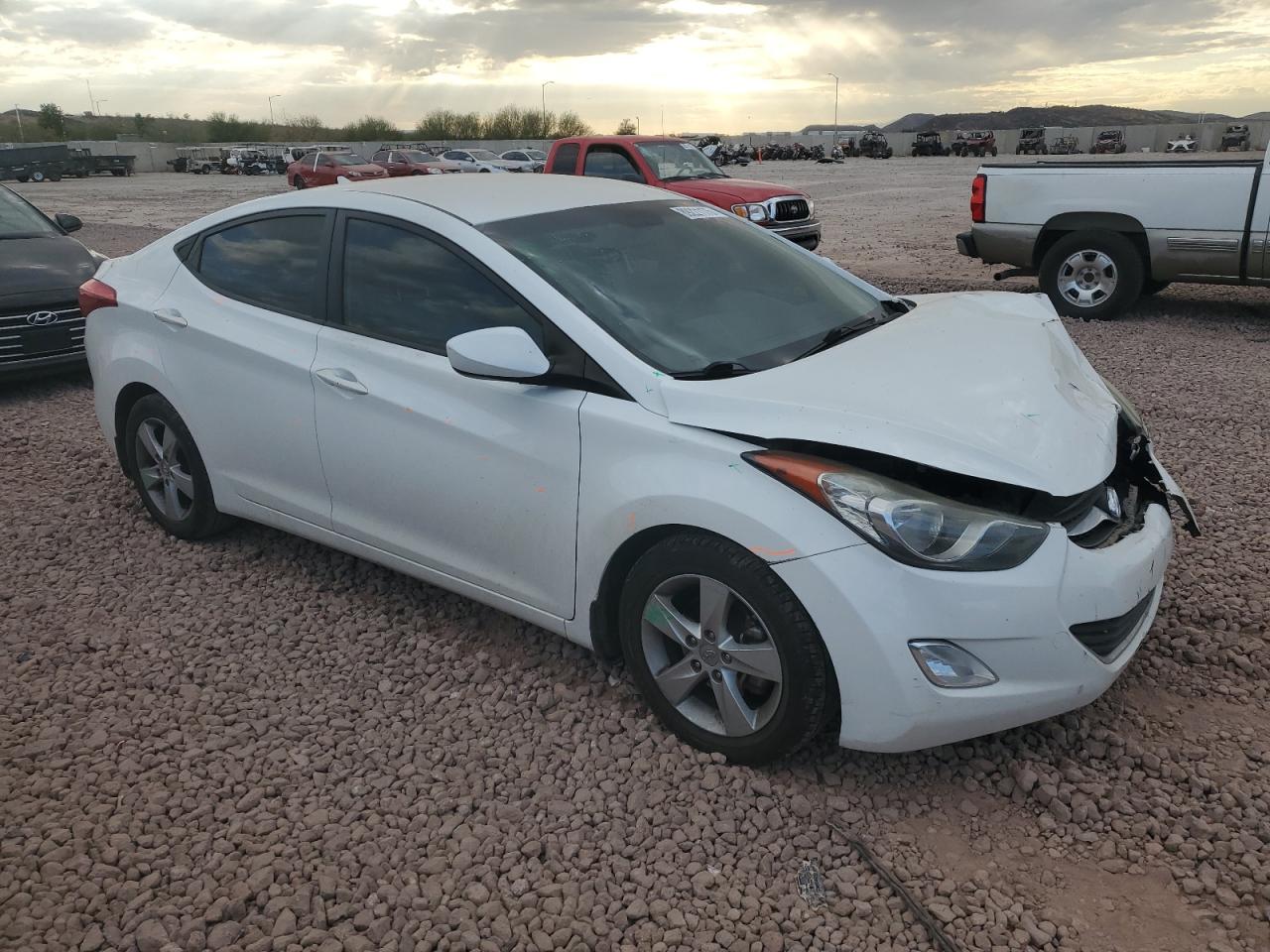 2013 Hyundai Elantra VIN 5NPDH4AE5DH300086 Copart auction photo, front end damage thumbnail 4