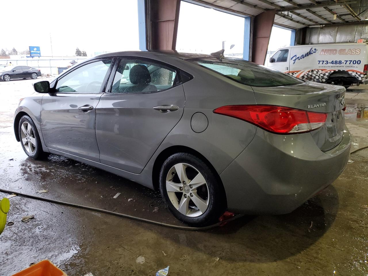 2013 Hyundai Elantra VIN 5NPDH4AE2DH373190 Copart auction photo, front end / side damage thumbnail 2