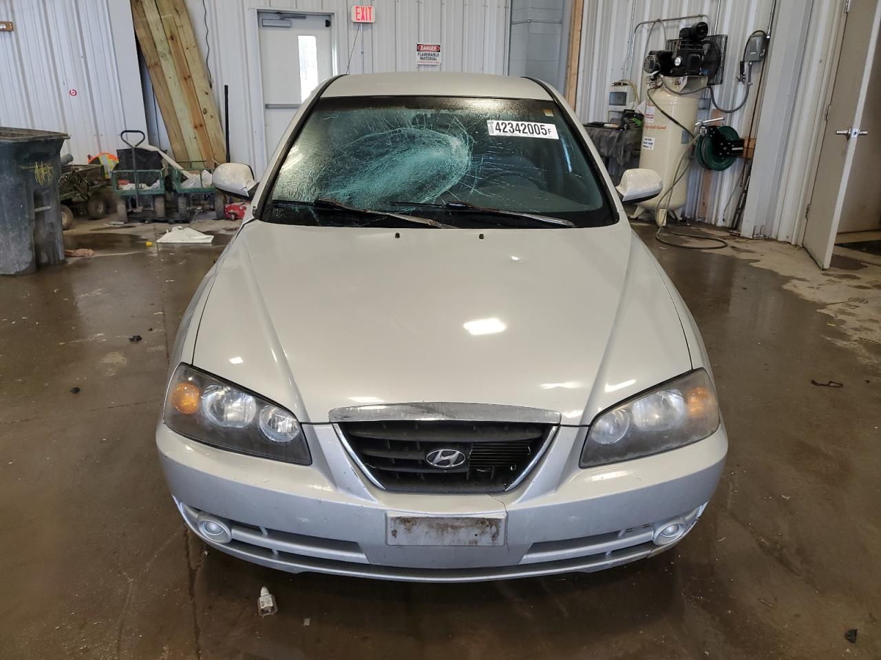2005 Hyundai Elantra VIN KMHDN46D65U055097 Copart auction photo, front end damage thumbnail 5