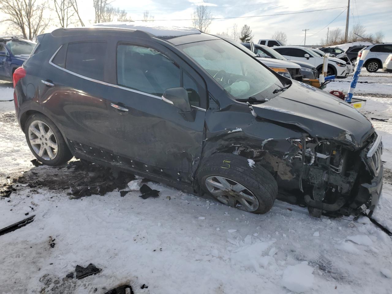2016 Buick Encore VIN KL4CJCSB3GB753217 Copart auction photo, front end / side damage thumbnail 4