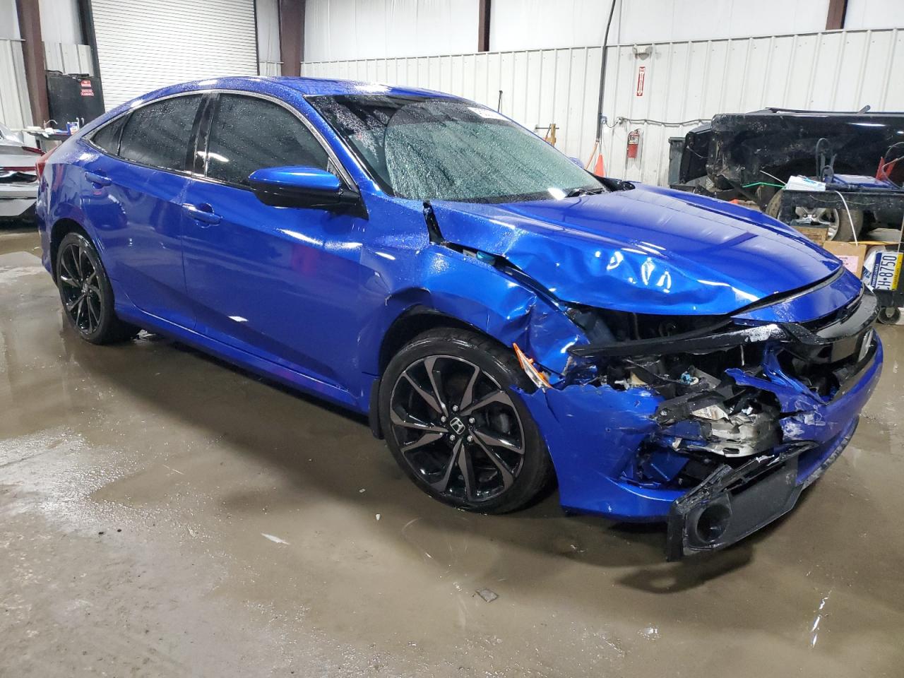 2020 Honda Civic VIN 19XFC2E8XLE023535 Copart auction photo, front end damage thumbnail 4