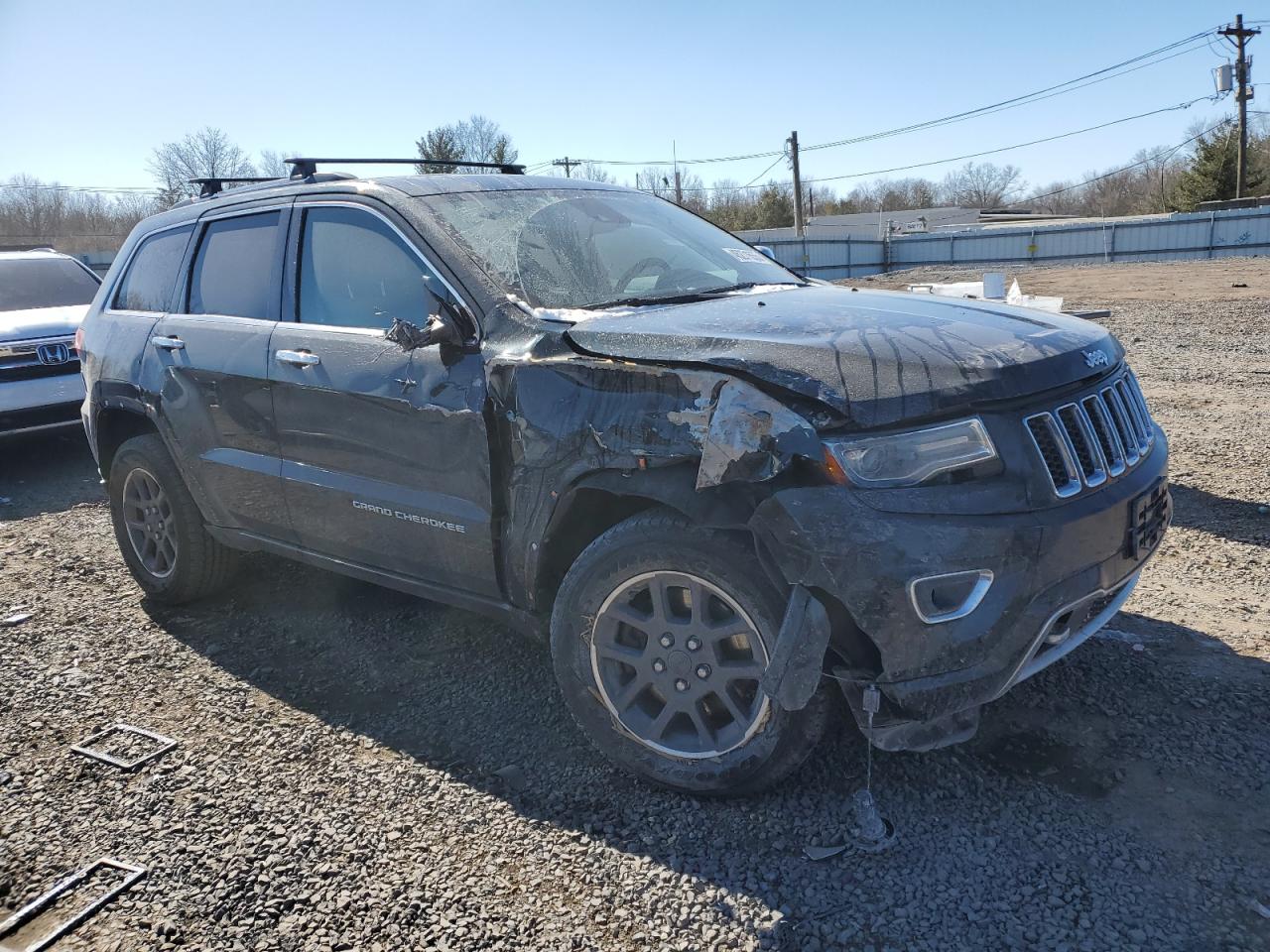 2014 Jeep Grand Cherokee VIN 1C4RJFCT8EC409673 Copart auction photo, front end damage thumbnail 4