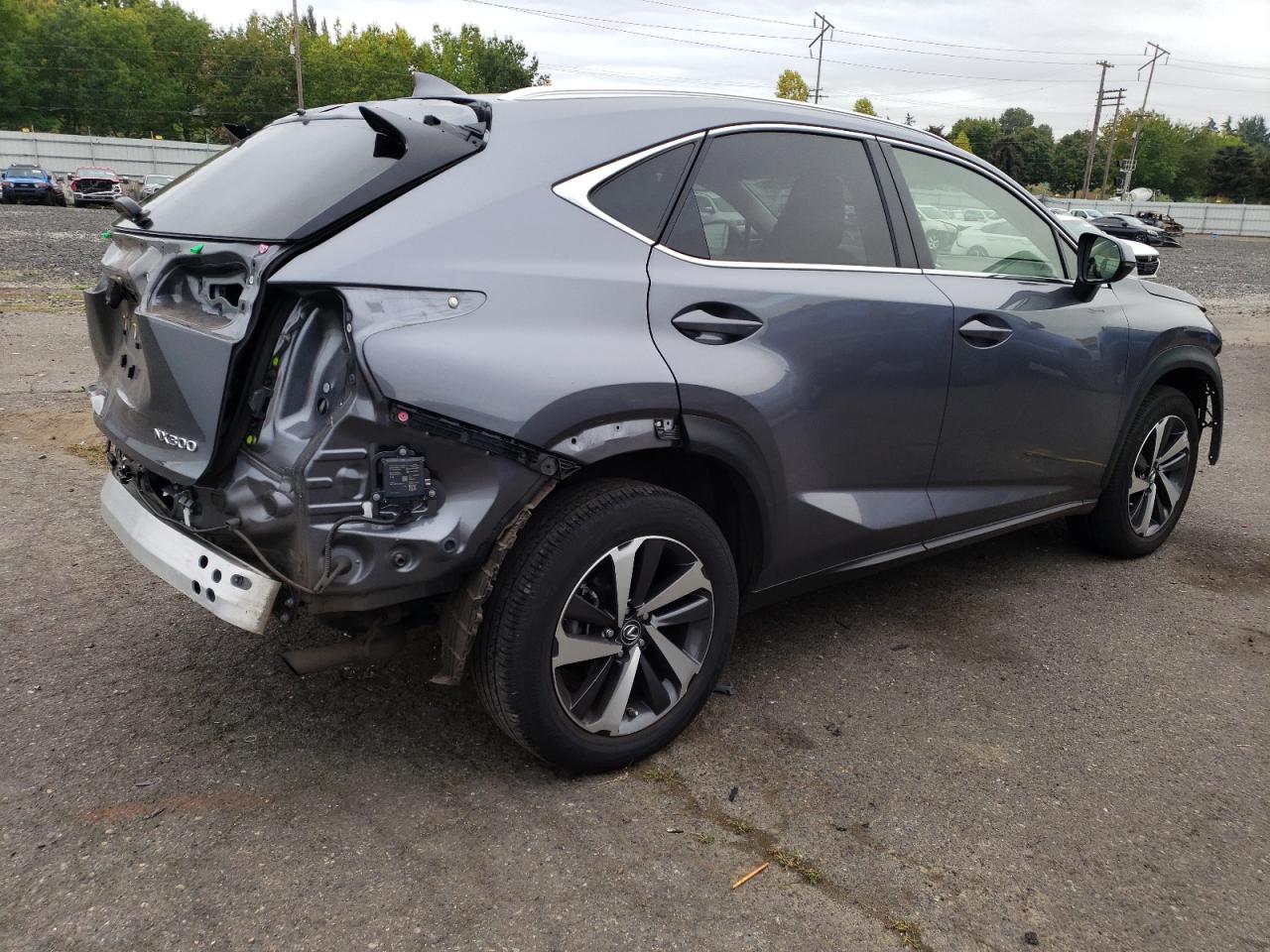 2019 Lexus NX VIN JTJBARBZ1K2183208 Copart auction photo, front end / rear end damage thumbnail 3