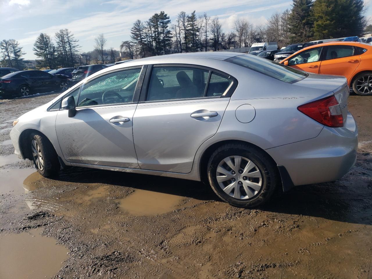 2012 Honda Civic VIN 19XFB2F57CE011009 Copart auction photo, top/roof / minor dent/scratches damage thumbnail 2