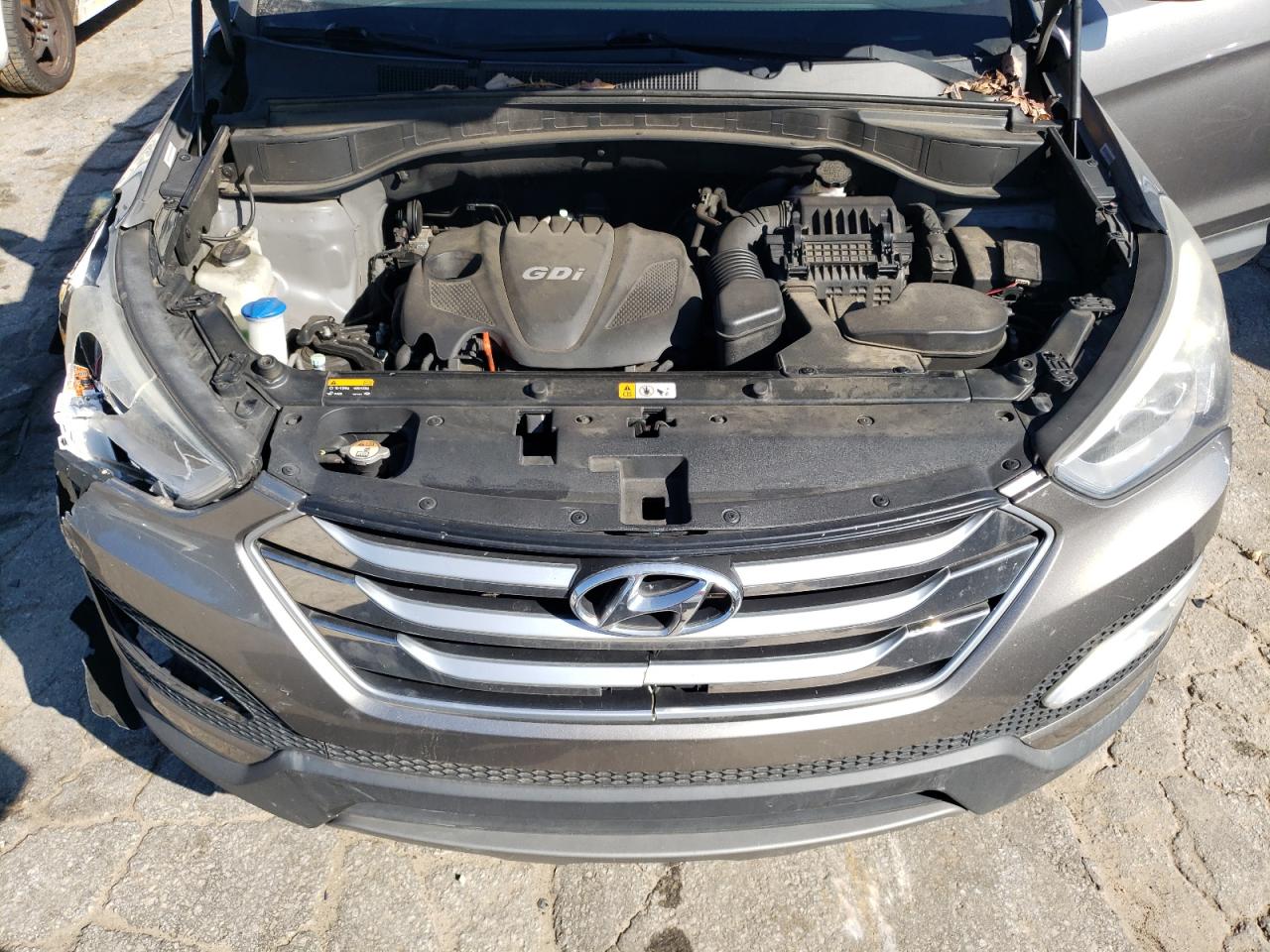 2015 Hyundai Santa Fe VIN 5XYZU3LB5FG247625 Copart auction photo, front end damage thumbnail 12