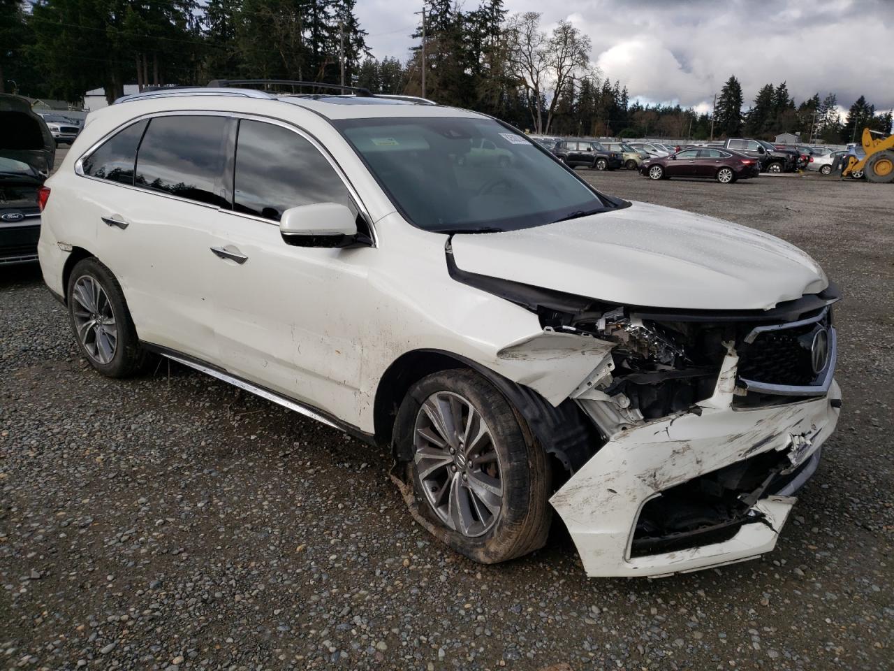2017 Acura MDX VIN 5FRYD4H59HB001223 Copart auction photo, all over damage thumbnail 4