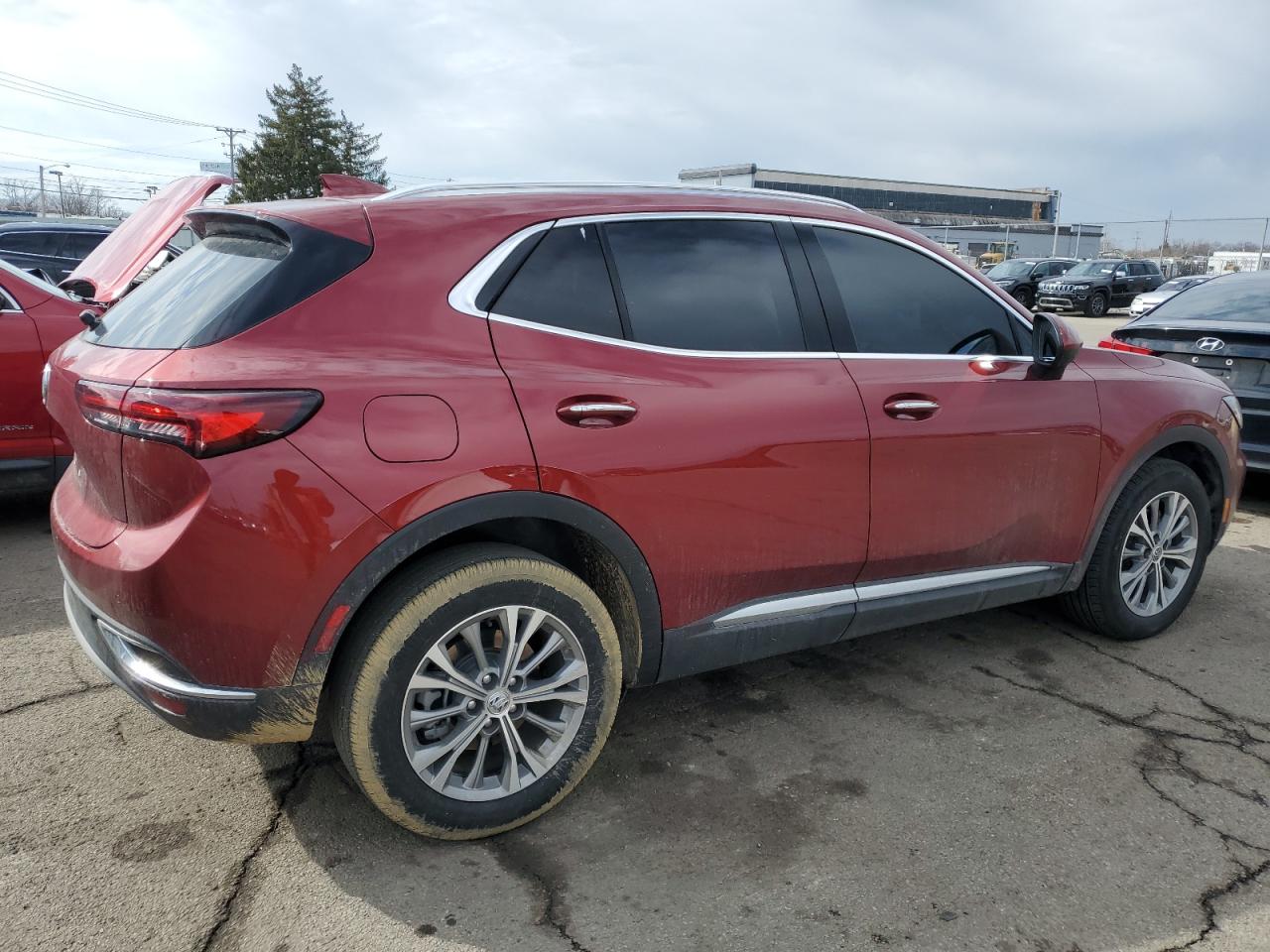 2022 Buick Envision VIN LRBAZLR47ND162627 Copart auction photo, front end damage thumbnail 3