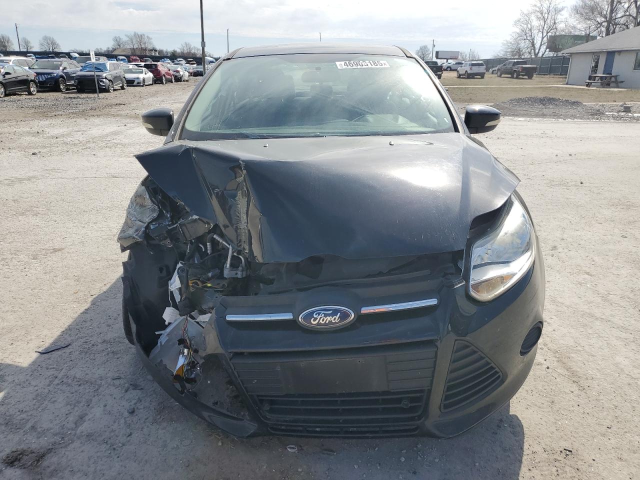 2014 Ford Focus VIN 1FADP3F21EL448458 Copart auction photo, front end damage thumbnail 5
