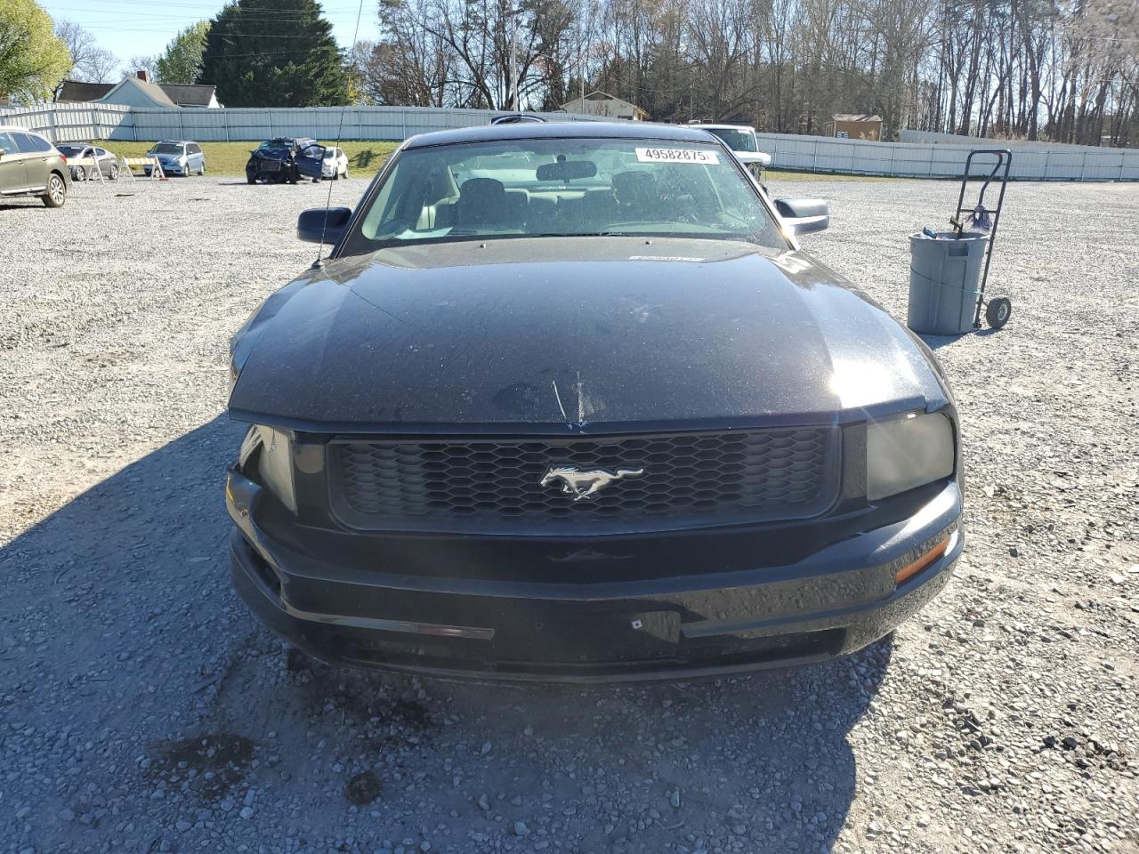 2005 Ford Mustang VIN 1ZVFT80N455174592 Copart auction photo, front end / side damage thumbnail 5