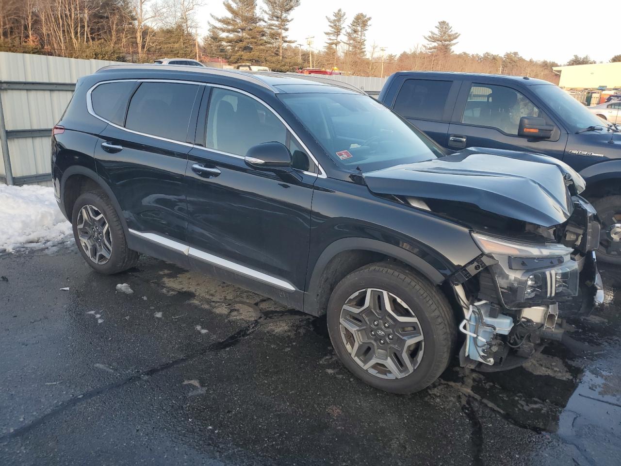 2022 Hyundai Santa Fe VIN 5NMS4DAL3NH386384 Copart auction photo, front end / minor dent/scratches damage thumbnail 4