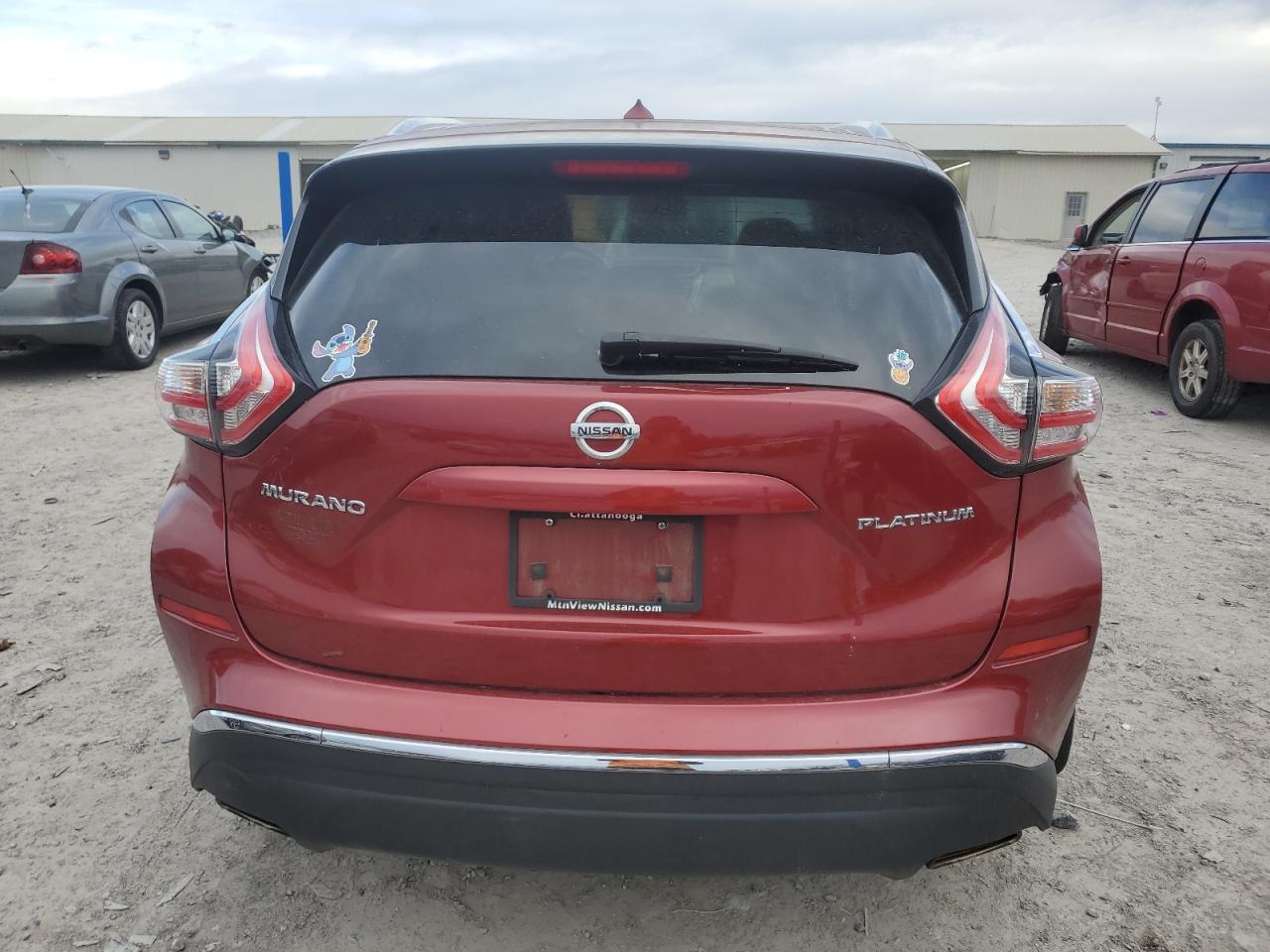 2015 Nissan Murano VIN 5N1AZ2MG7FN287664 Copart auction photo, side damage thumbnail 6