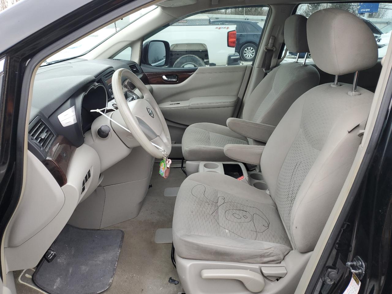 2014 Nissan Quest VIN JN8AE2KP8E9106344 Copart auction photo, front end / side damage thumbnail 7