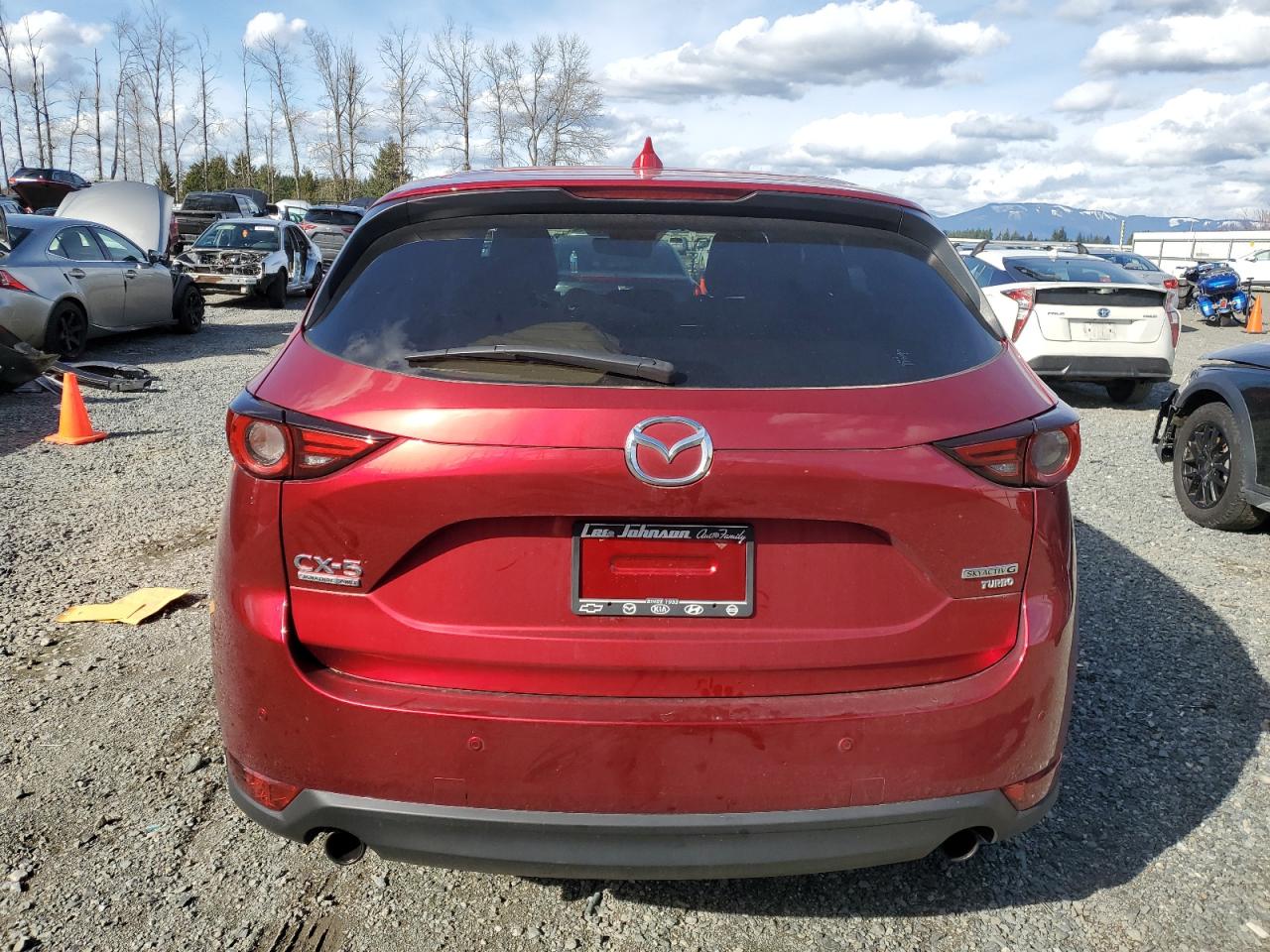 2021 Mazda CX-5 VIN JM3KFBEY1M0364474 Copart auction photo, front end damage thumbnail 6