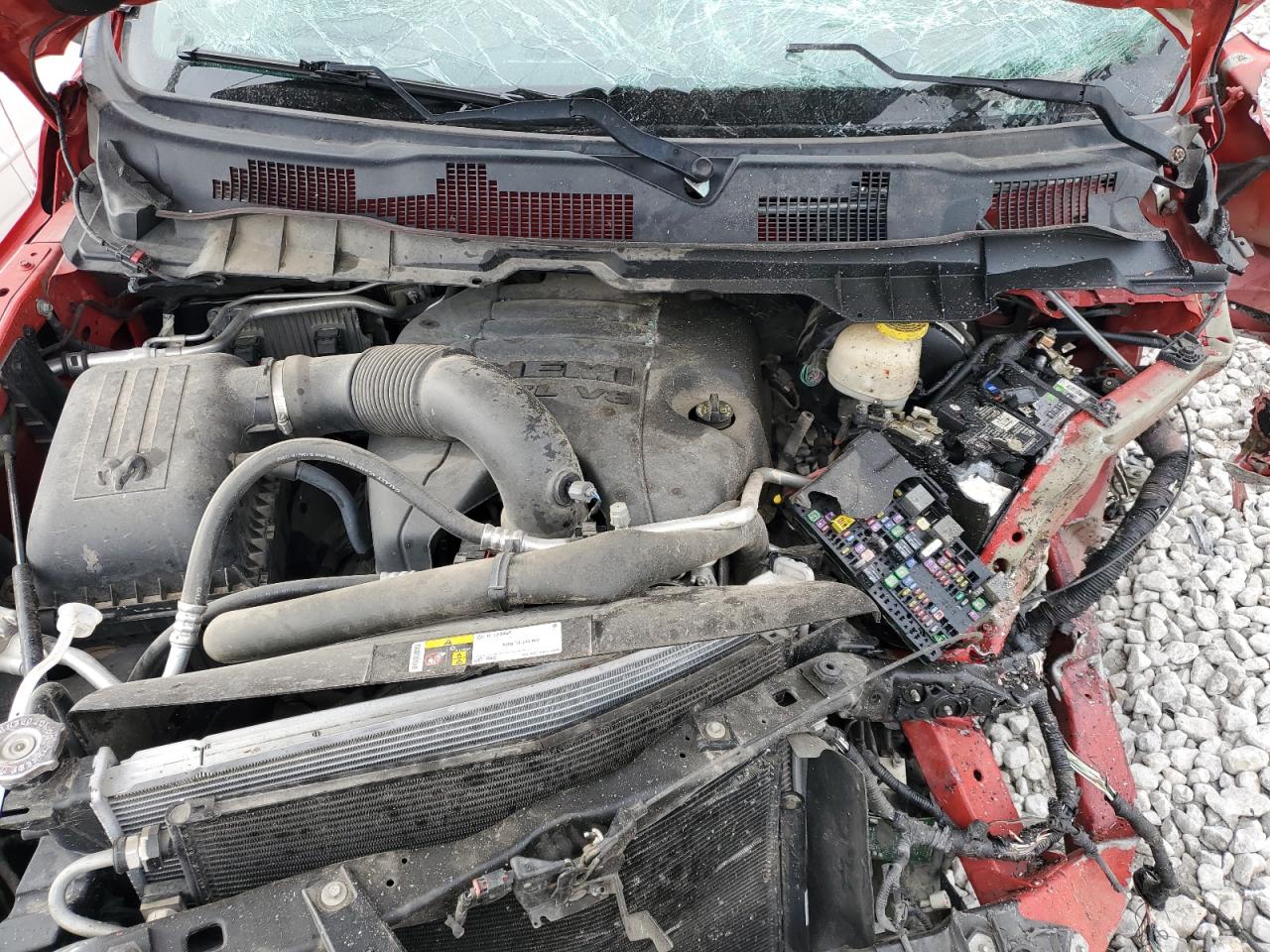 2017 RAM 1500 VIN 1C6RR7MT5HS686182 Copart auction photo, frame damage / front end damage thumbnail 11