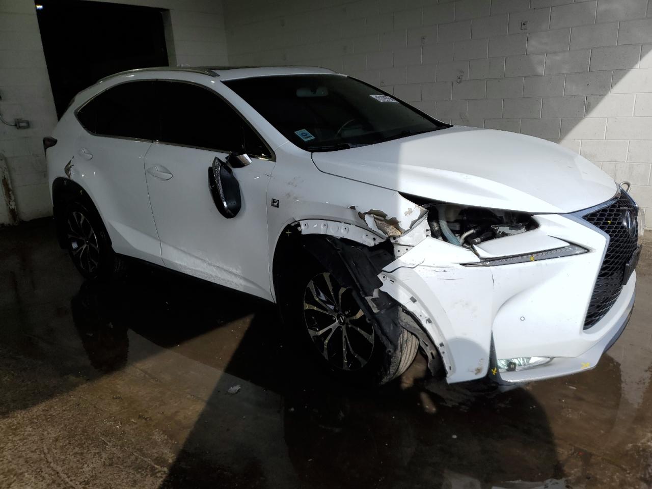 2017 Lexus NX VIN JTJBARBZ0H2112428 Copart auction photo, front end / side damage thumbnail 4