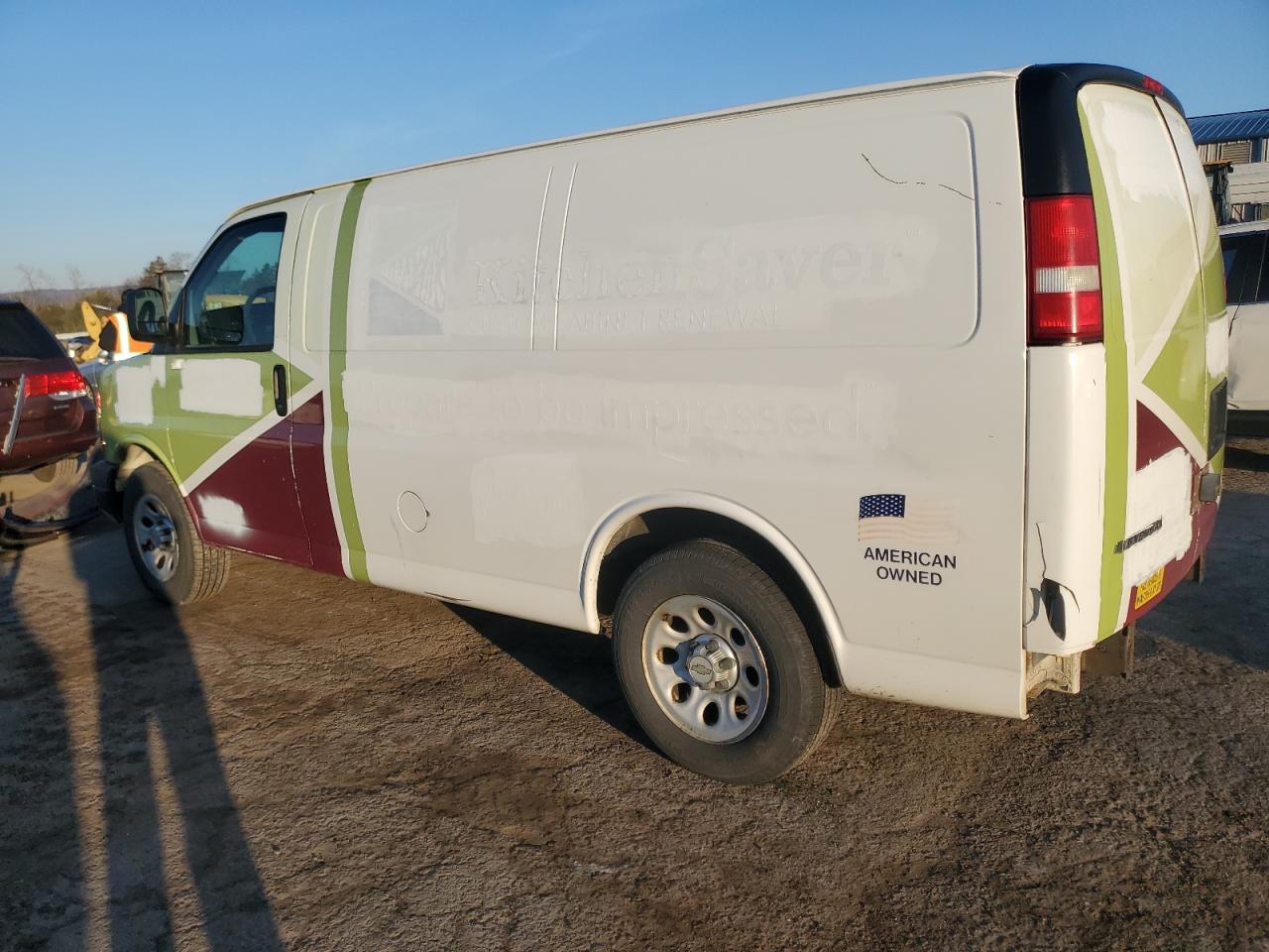2010 Chevrolet Express VIN 1GCUGADX5A1150501 Copart auction photo, rear end damage thumbnail 2