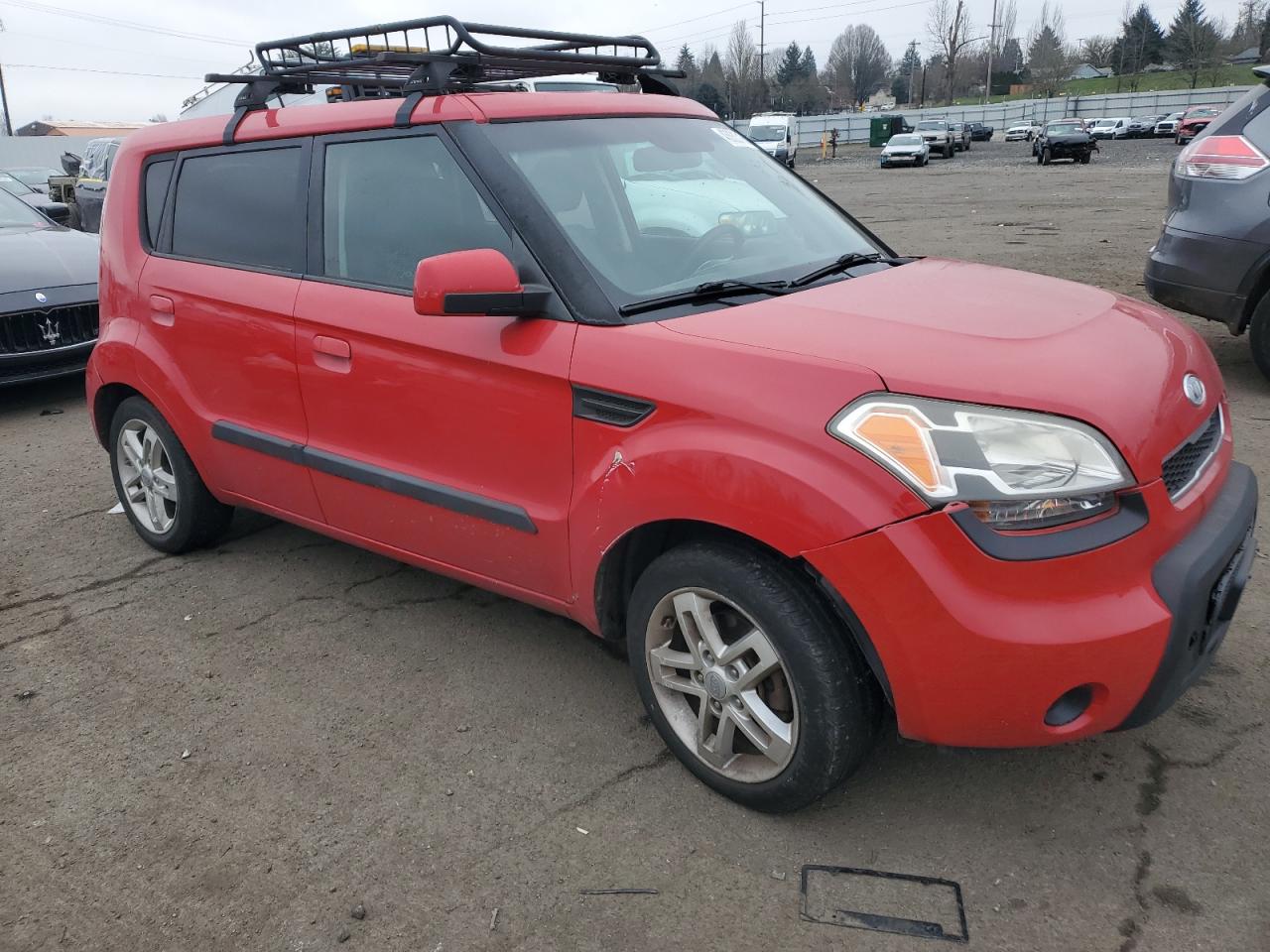 2010 KIA Soul VIN KNDJT2A27A7176625 Copart auction photo, all over damage thumbnail 4