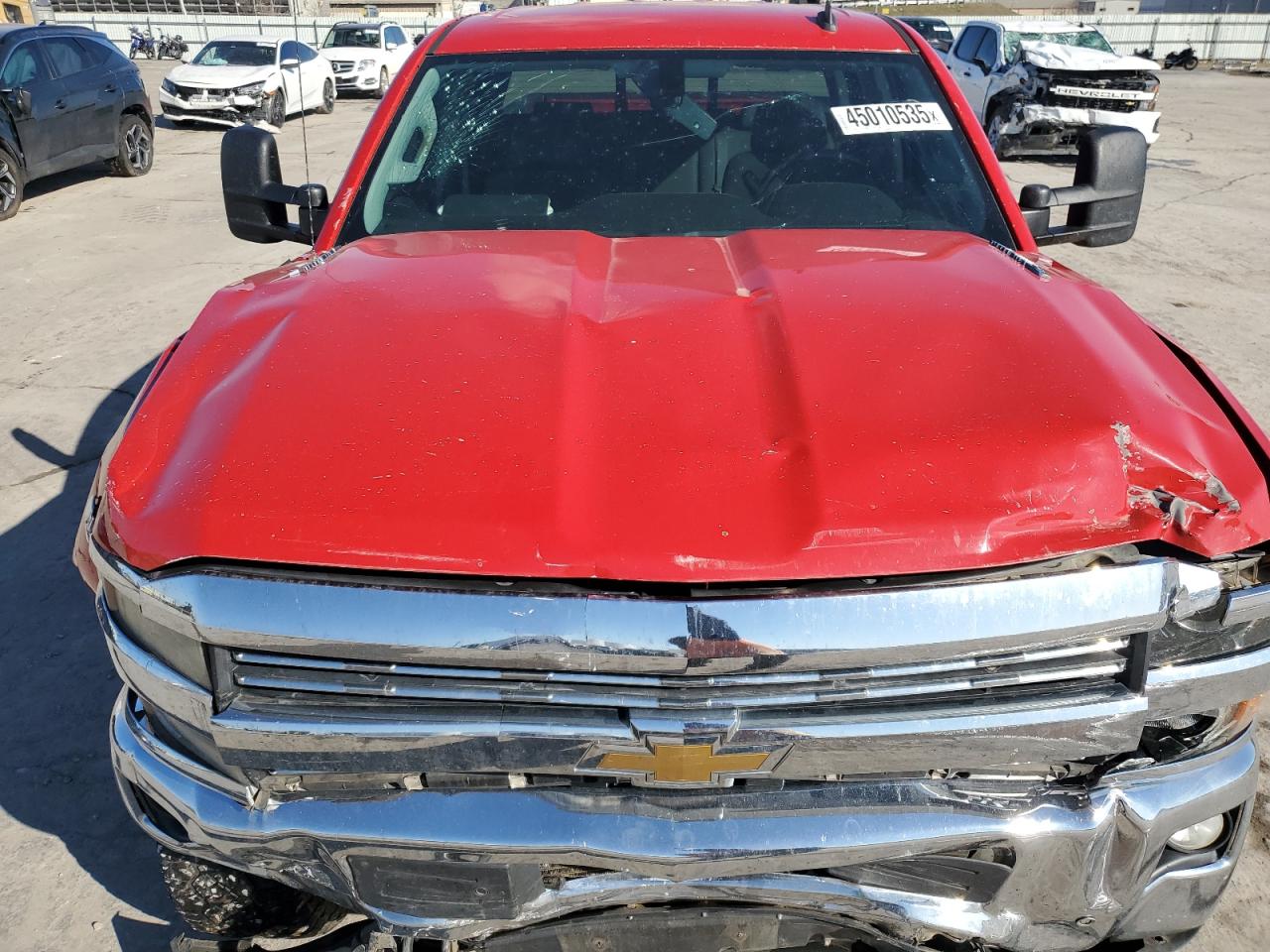 2015 Chevrolet Silverado VIN 1GC4K0C87FF117061 Copart auction photo, front end / undercarriage damage thumbnail 13