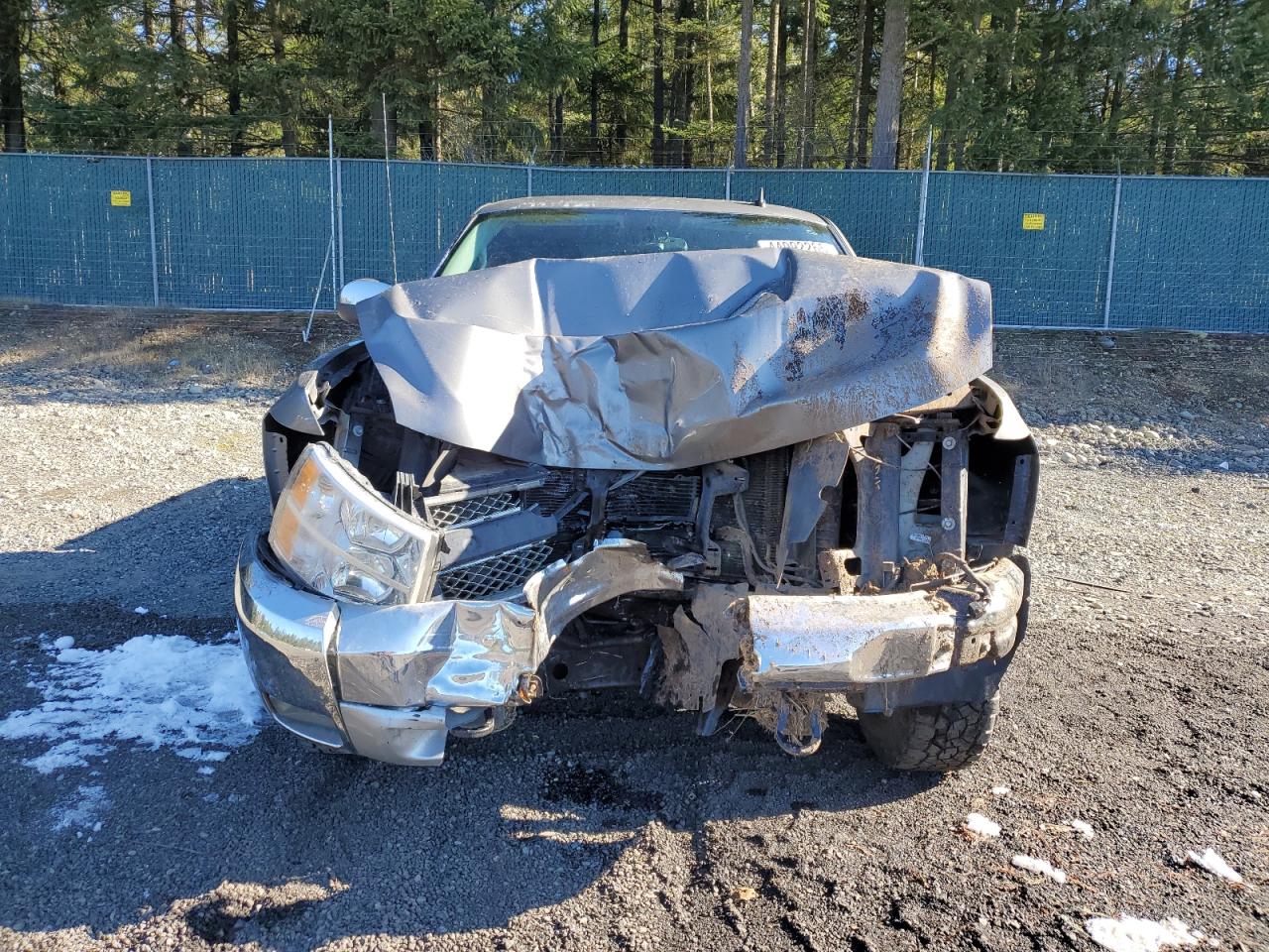 2012 Chevrolet Silverado VIN 1GCRKSE72CZ322089 Copart auction photo, undercarriage / front end damage thumbnail 5