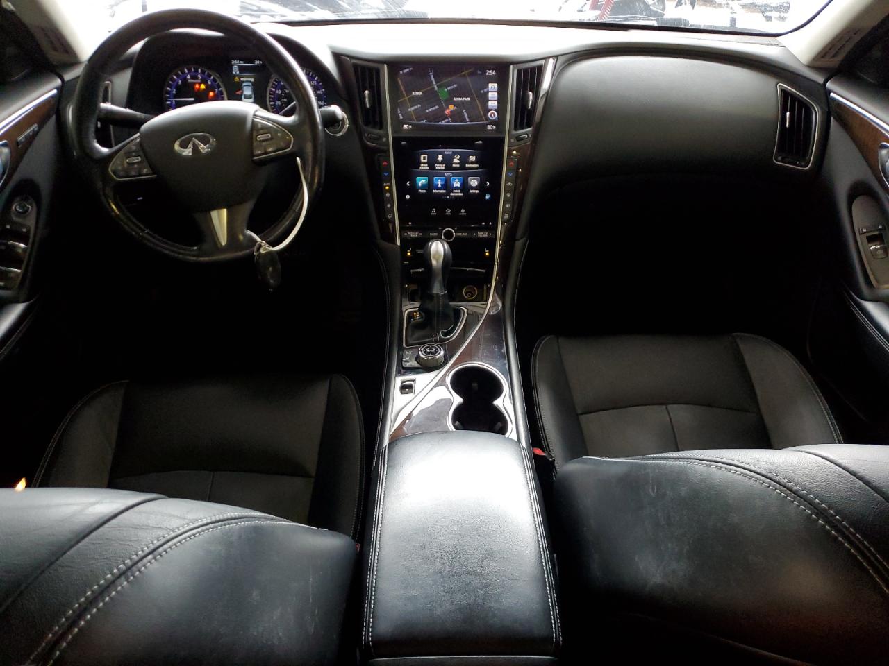 2015 Infiniti Q50 VIN JN1BV7AR1FM402114 Copart auction photo, front end damage thumbnail 8