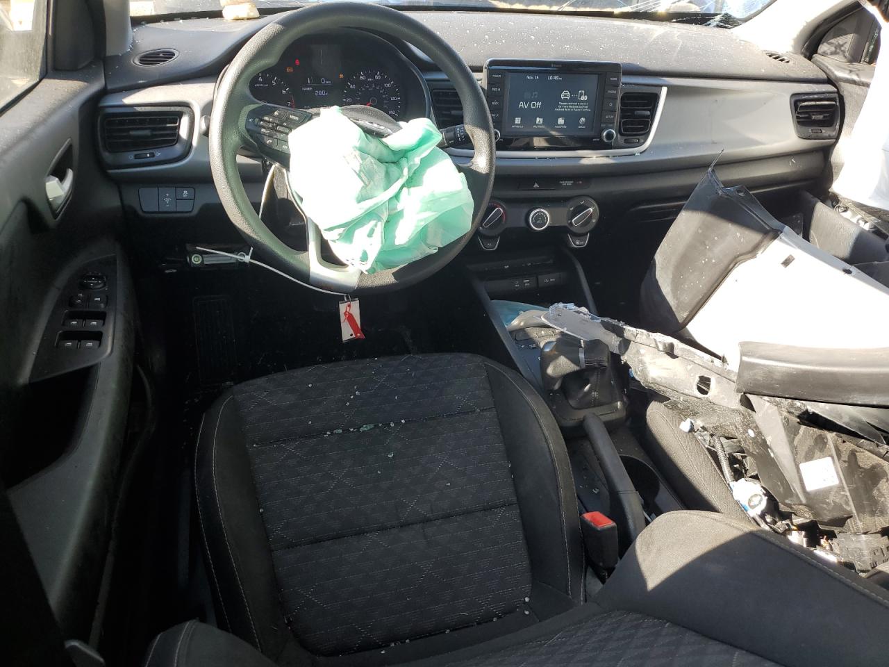 2020 KIA Rio VIN 3KPA24AD6LE297813 Copart auction photo, front end / side damage thumbnail 8
