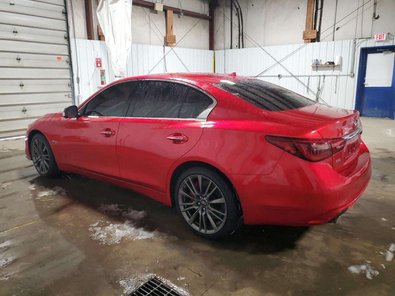 2020 Infiniti Q50 VIN JN1FV7AR7LM660179 Copart auction photo, side damage thumbnail 2