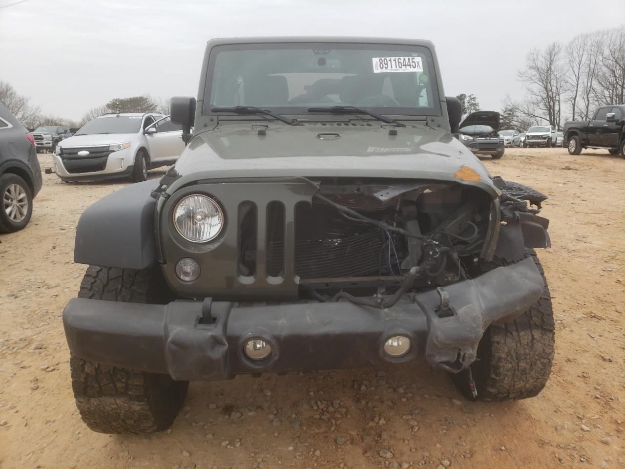 2015 Jeep Wrangler VIN 1C4BJWFG3FL667908 Copart auction photo, front end damage thumbnail 5