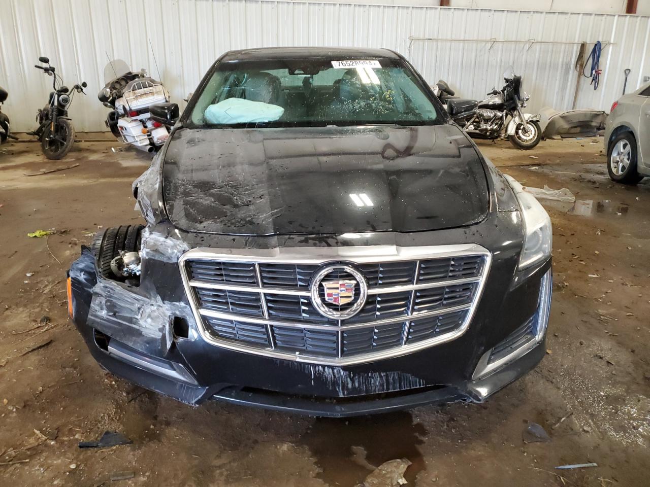 2014 Cadillac CTS VIN 1G6AX5S30E0187464 Copart auction photo, front end / mechanical damage thumbnail 5