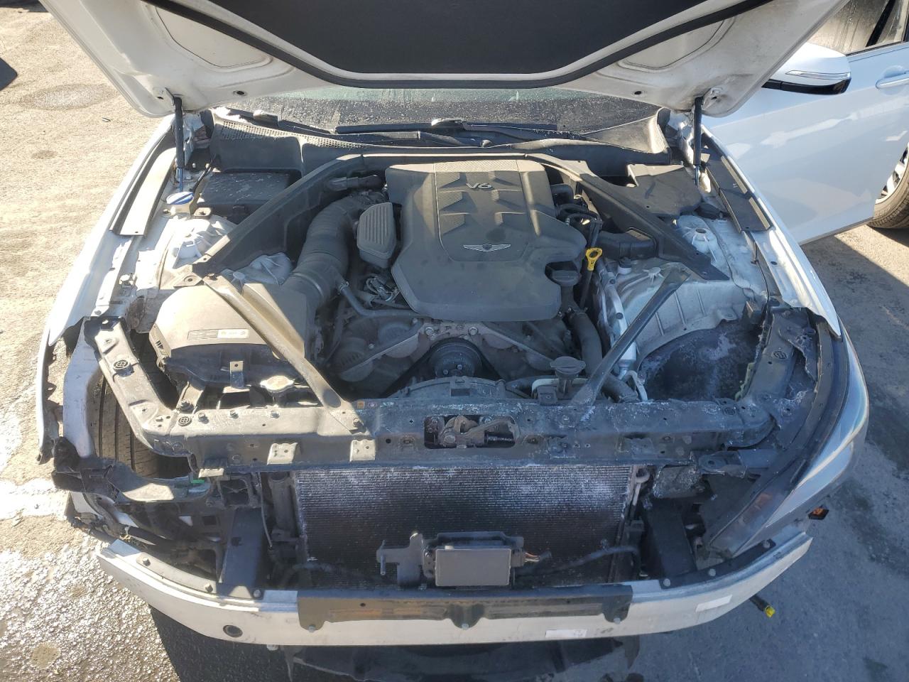 2017 Genesis G80 VIN KMHGN4JE9HU206161 Copart auction photo, front end damage thumbnail 11