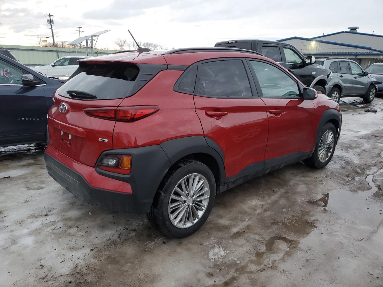 2020 Hyundai Kona VIN KM8K2CAA0LU589345 Copart auction photo, front end damage thumbnail 3