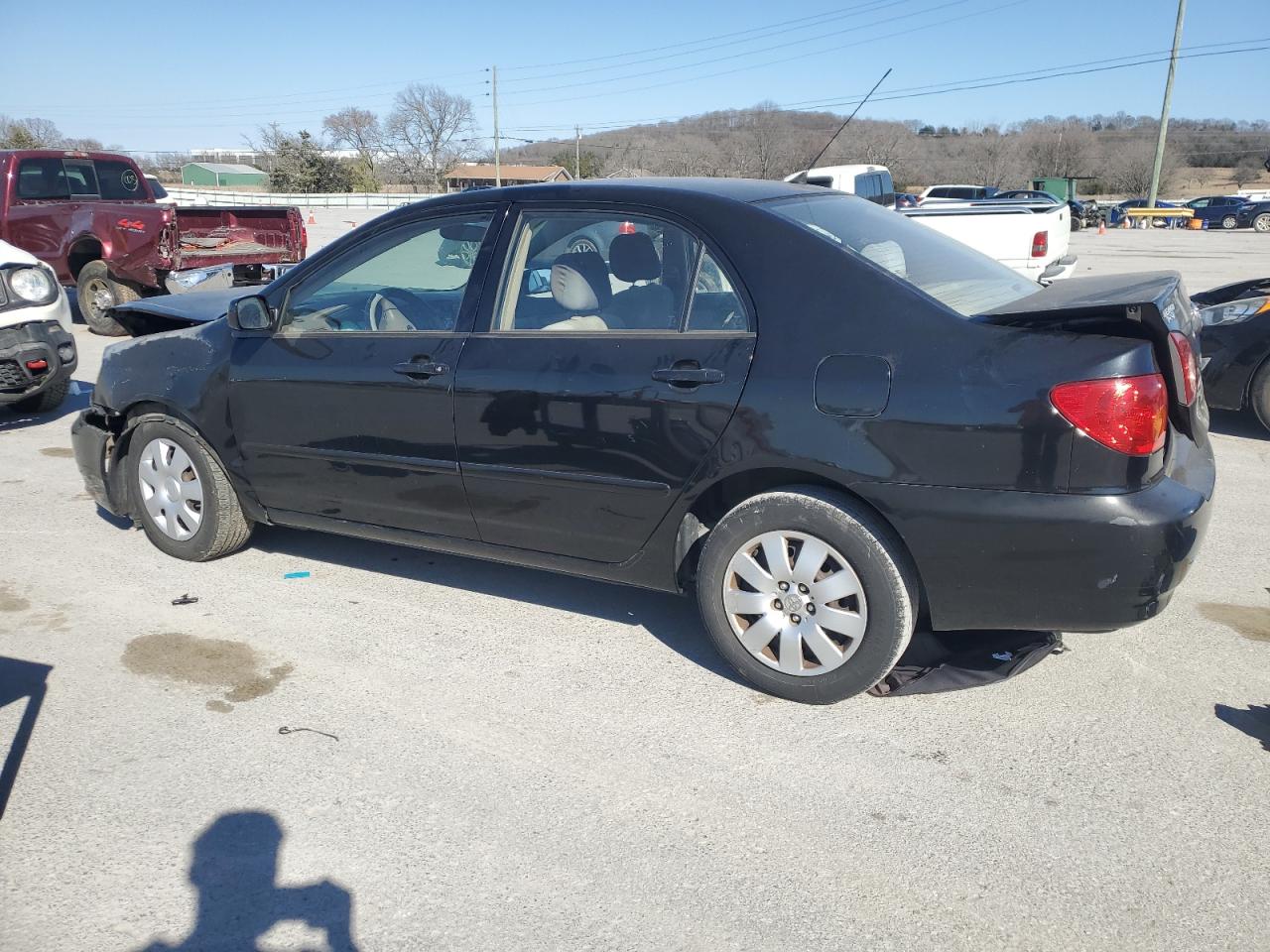 2004 Toyota Corolla VIN JTDBR38E442043640 Copart auction photo, front end / side damage thumbnail 2