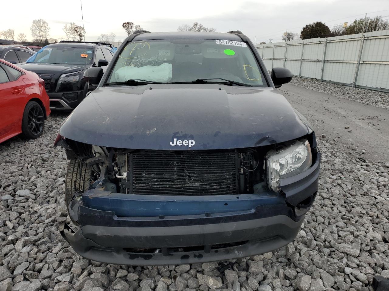2017 Jeep Compass VIN 1C4NJCBA9HD186216 Copart auction photo, front end damage thumbnail 5
