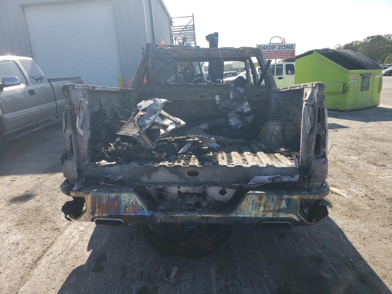 2019 Chevrolet Silverado VIN 1GCUYDED3KZ110052 Copart auction photo, burn damage thumbnail 6