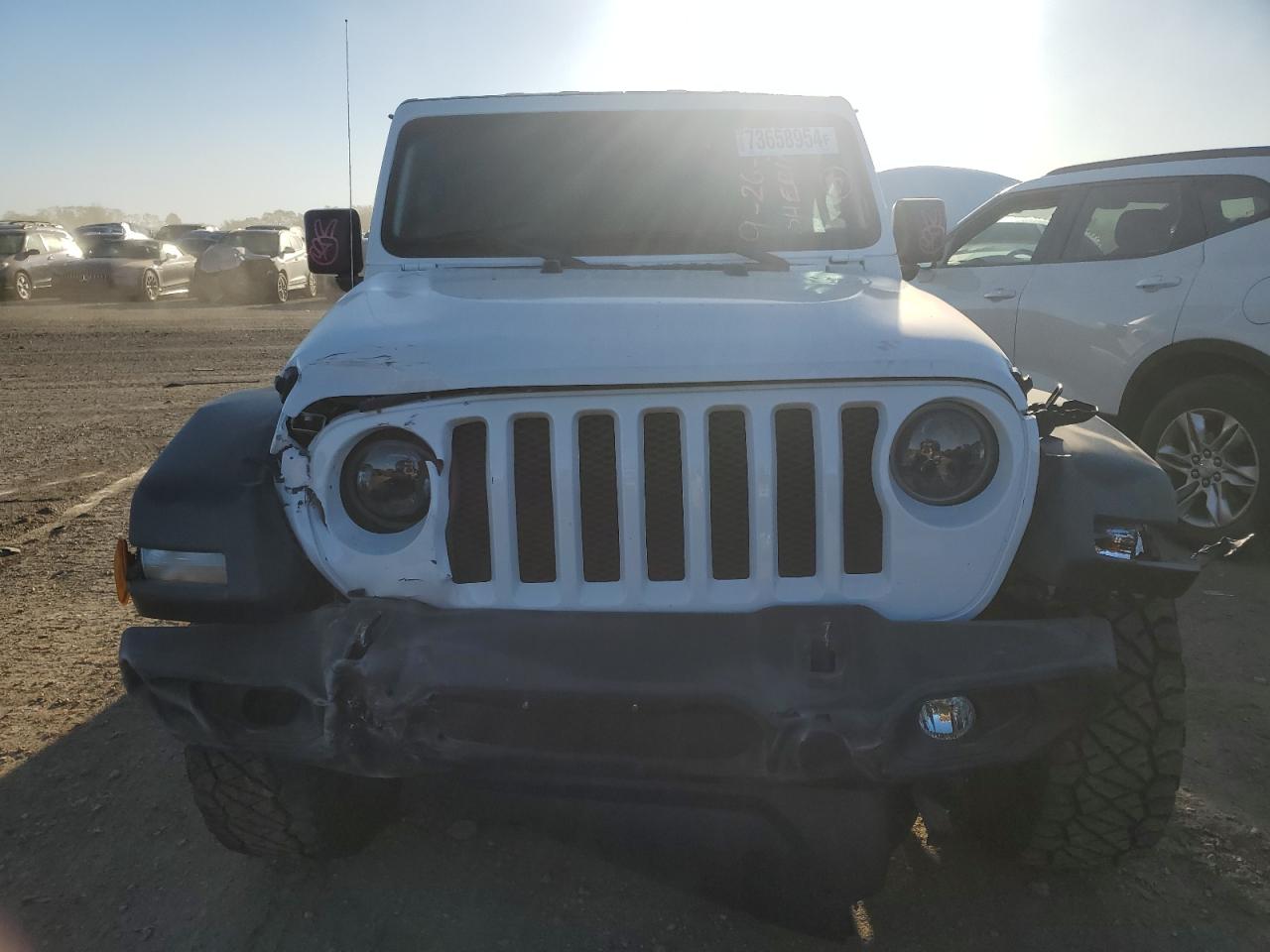2019 Jeep Wrangler VIN 1C4HJXDG0KW537144 Copart auction photo, front end damage thumbnail 5
